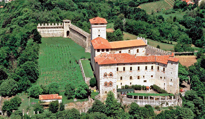 Rocca Borromeo at Angera, province of Varese.