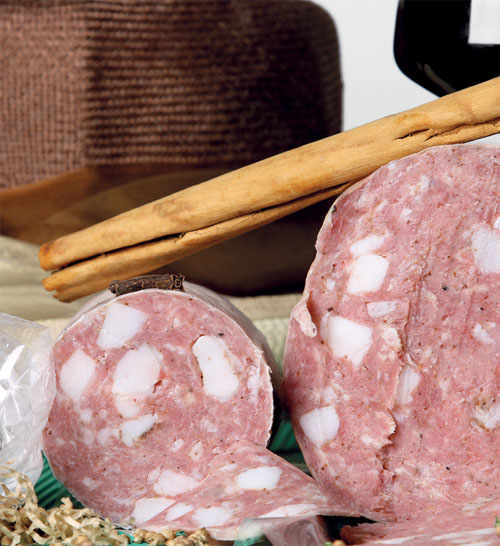 Salumi del Cappellaio. Mortadella di Prato igp.